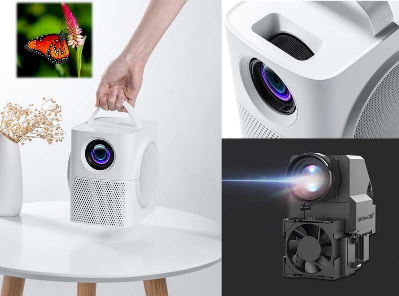 Home Cinema HD Multimedia LCD Projector with bult in speakers