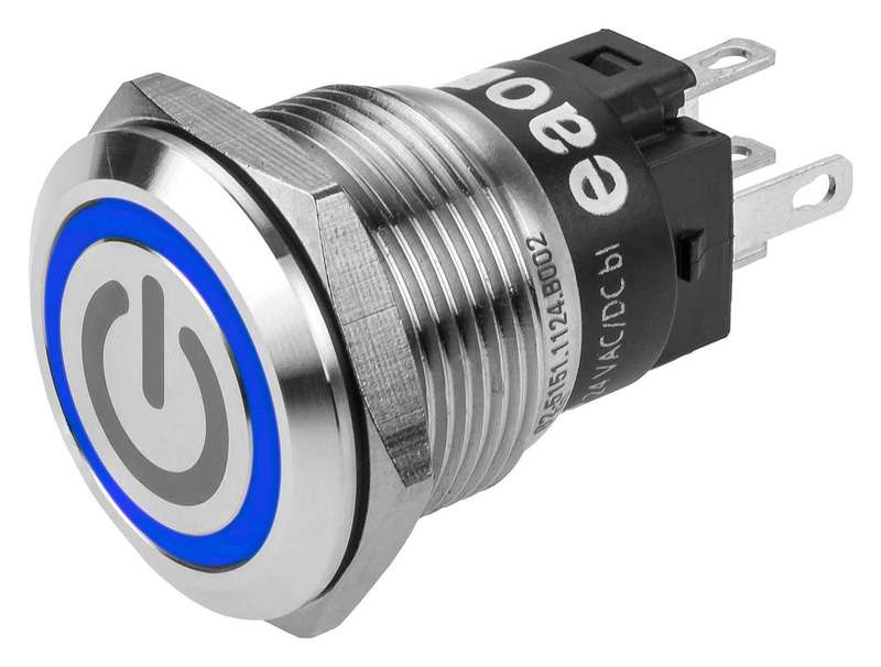 EAO (82-5151.2124.B002) Vandal Resistant Switch, Engraved, Standby