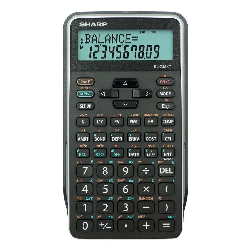 Sharp - EL-738XTB Business and Financial Calculator