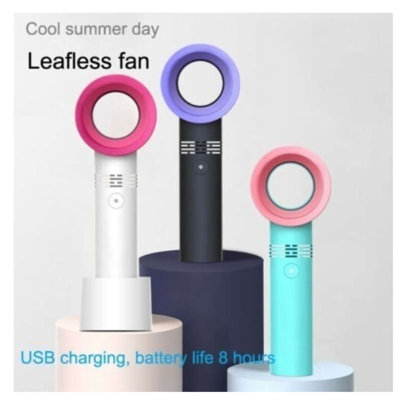 USB charging portable electric cooling ultra-quiet mini leafless fan