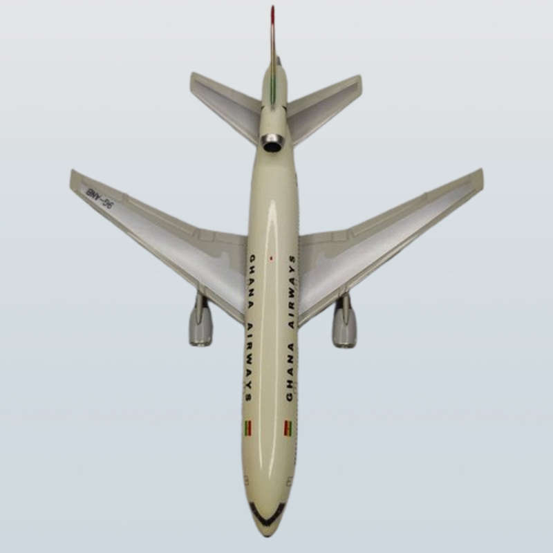 1:400 Scale, Ghana Airways, McDonnel Douglas, DC -10 , Diecast Alloy Model