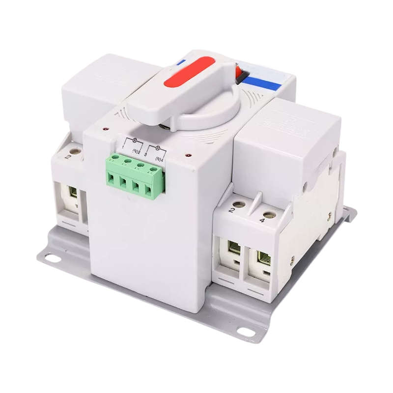 Automatic Transfer Switch 63A 2-Pole Dual Power Automatic Changeover Switch 230V