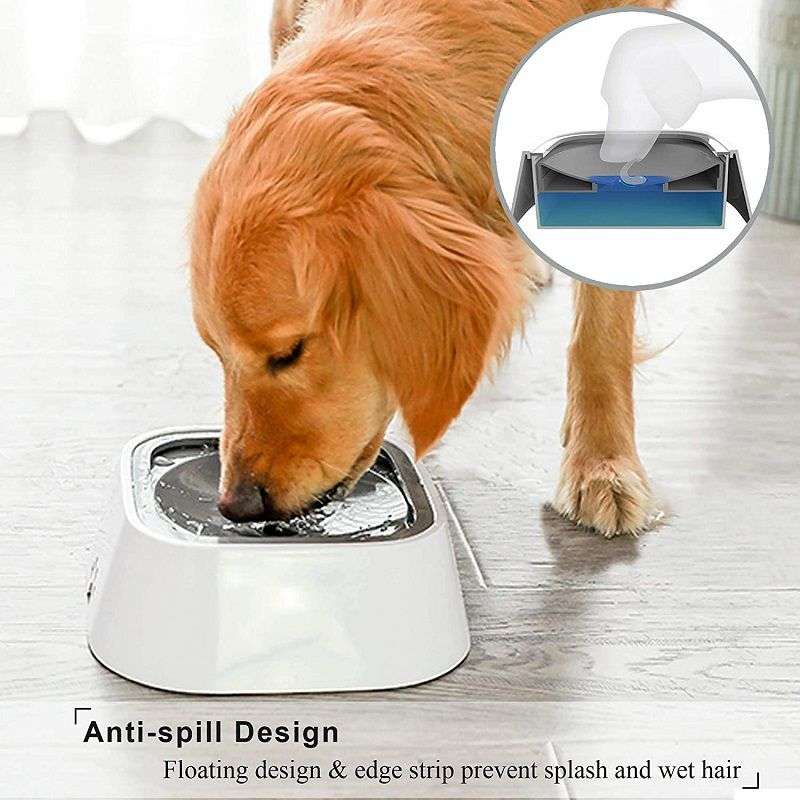 1.5L Anti-Slip Base Splash Free Pet Water Bowl