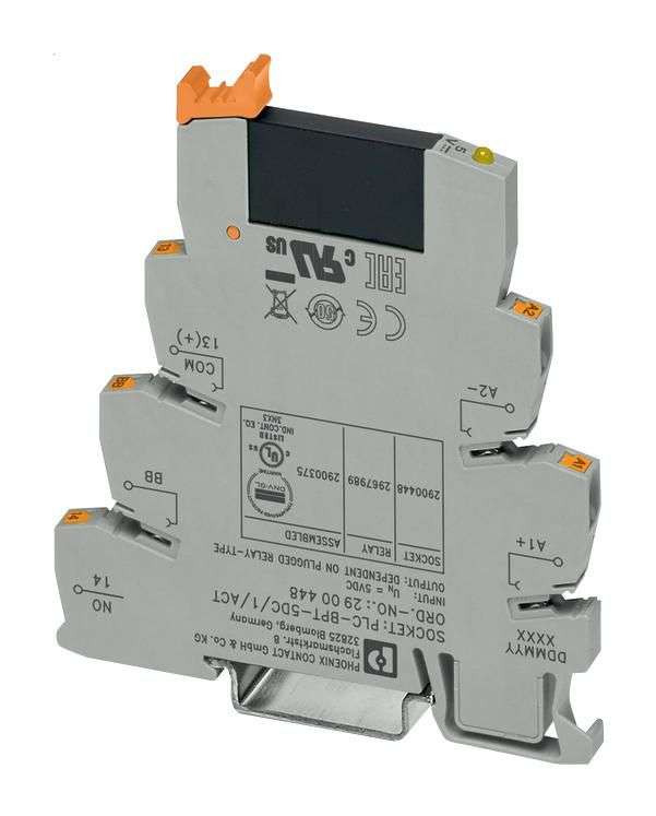 Phoenix Contact (PLC-OPIT- 5DC/ 24DC/2/ACT) Solid State Relay, SPST-NO, 3 A