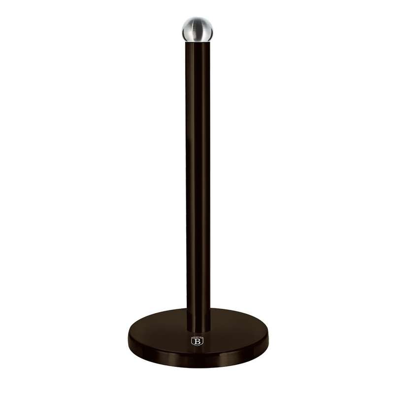 Berlinger Haus - 34 cm Premium Kitchen Roll Holder - Black Silver Edition (DISPLAY MODEL)