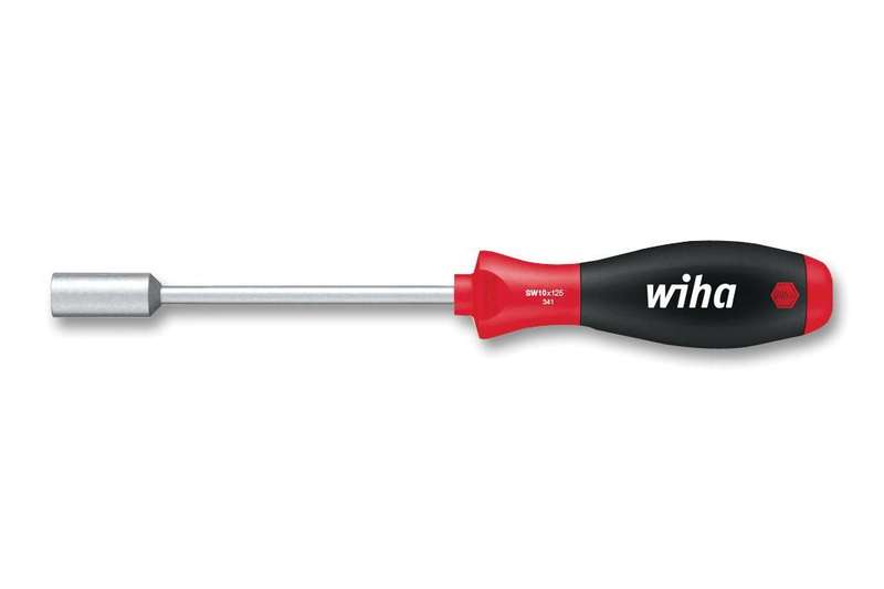 Wiha (1029) Nut Driver, Chrome Top Finish, 13mm x 249mm