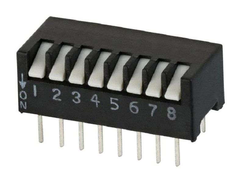 Cts (195-8MS) DIP / SIP Switch, SPST, 50 V, 100 mA