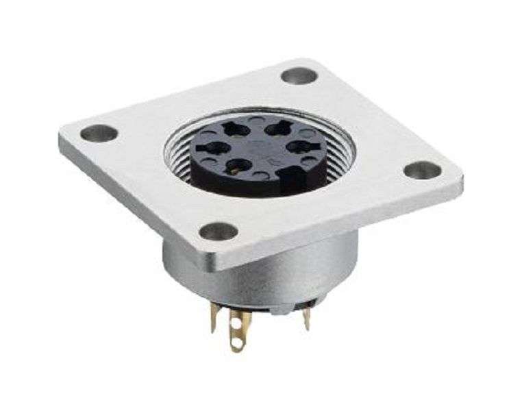 Lumberg (0308 08-1) Circular Connector, Panel Mount Receptacle, 8 Contacts