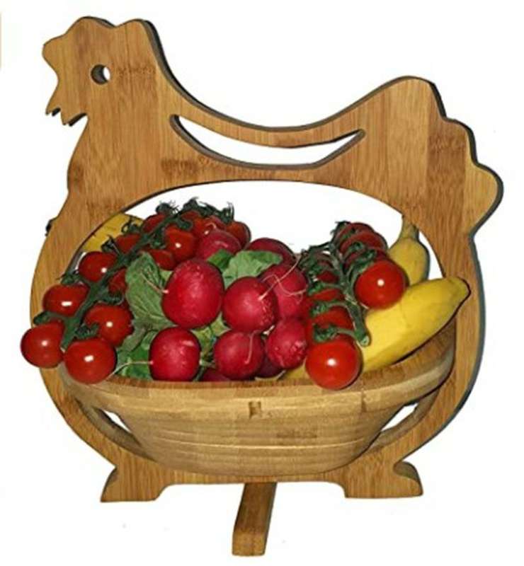 Bamboo fruit basket