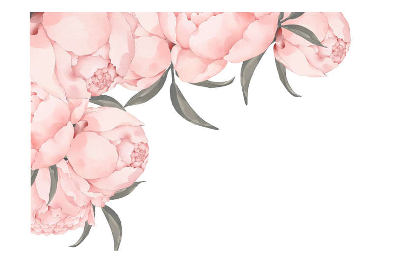 Peony Wall Vinyl Stickers  - Beautiful watercolor Peony Stickers - Self Adhesive - 4 Pieces