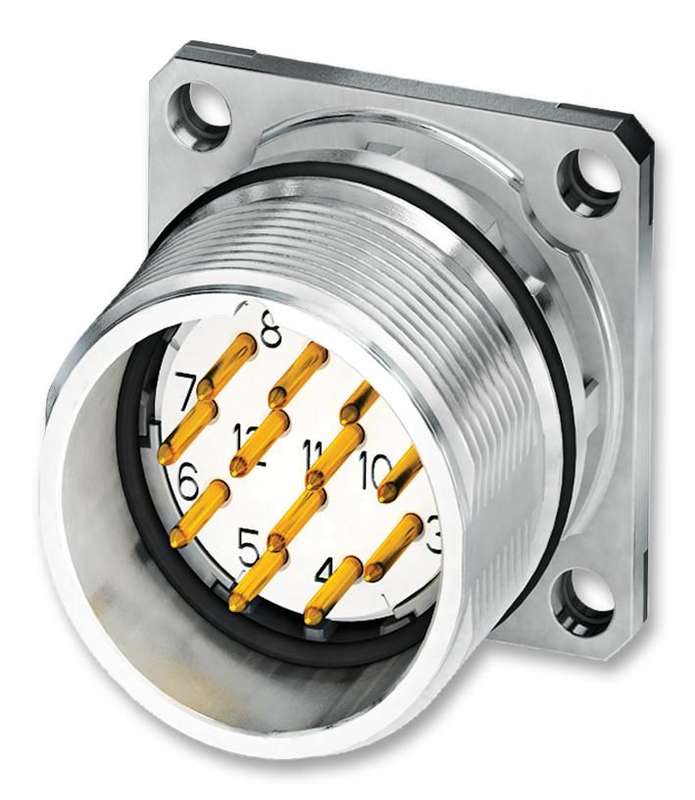 Phoenix Contact (1619968) Sensor Connector, Male, 12 Positions, Solder Pin