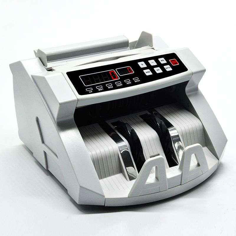 Bill Counter Money Checker Currency Counting Machine with LCD Display Coin Bank Grey 1 Box