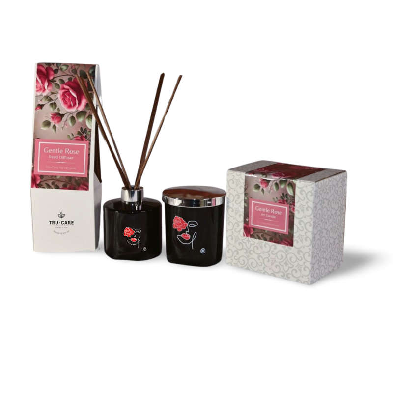 Gentle Rose Candle & Reed Diffuser Collection