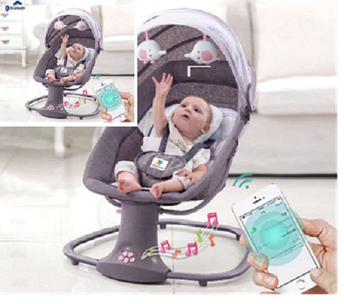 3 in 1 Multi Function Bassinet Electric Swing-Pink