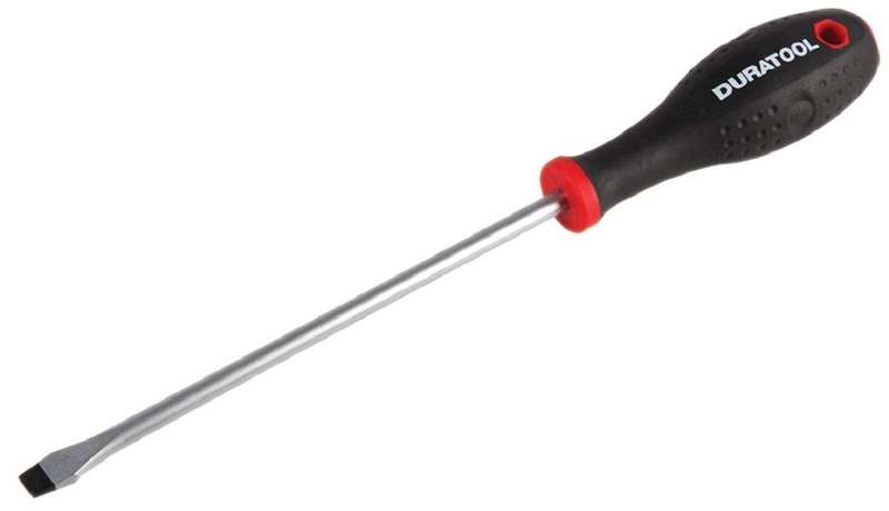 Duratool (D03431) Screwdriver, Slotted, 8 mm x 175 mm
