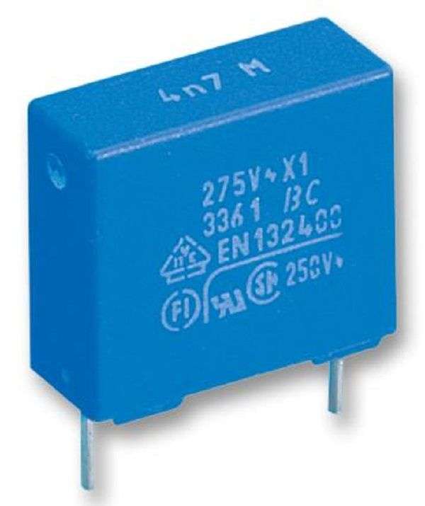 Vishay (BFC233620474) Safety Capacitor, Metallized PP, 0.47 µF, ± 20%