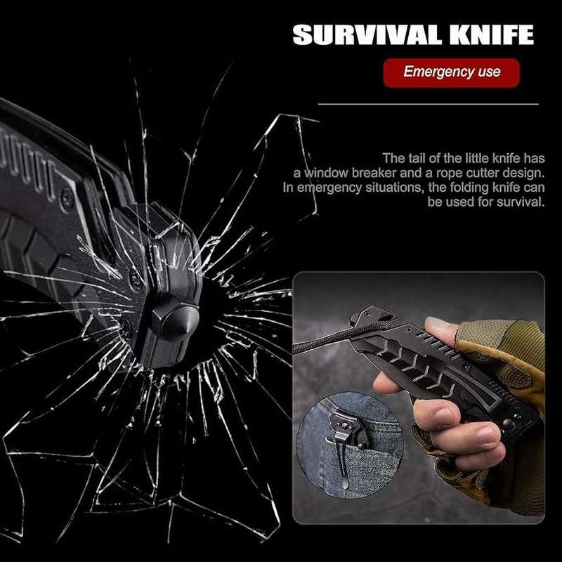Folding Pocket Knife Extreme Ops Knife Tactical Clip Knife for Outdoor