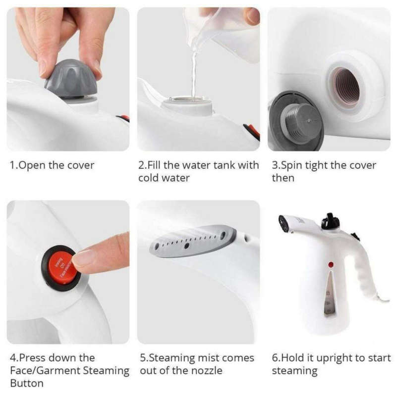 4 in 1 Handheld Facial and Garment Steamer