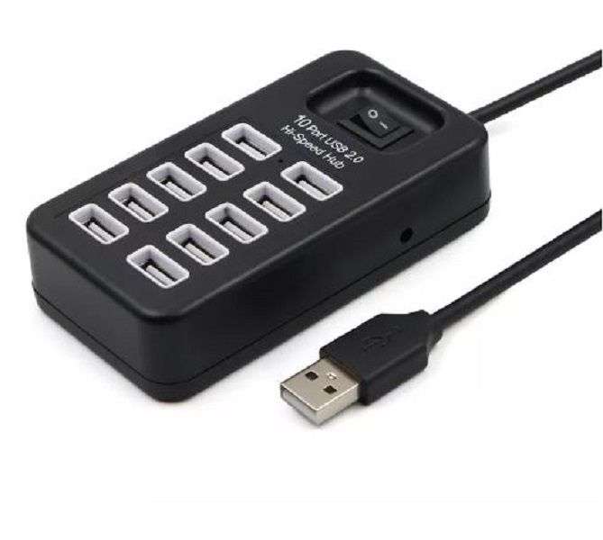 10 Port Hi-Speed USB 2.0 HUB Andowl