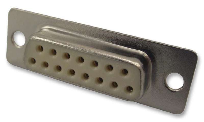 Norcomp (172-E15-203R001) D Sub Connector, Receptacle, 15 Contacts