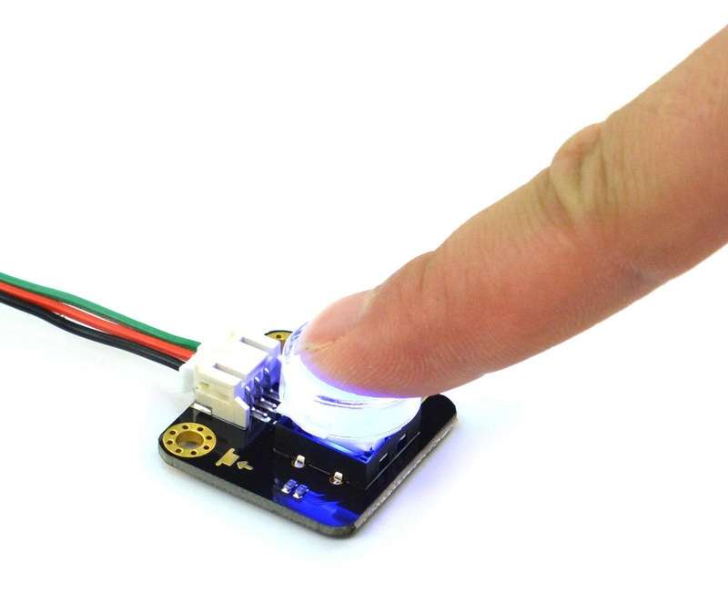 DFRobot (DFR0785-B) LED Button, Gravity, Blue, Arduino Board