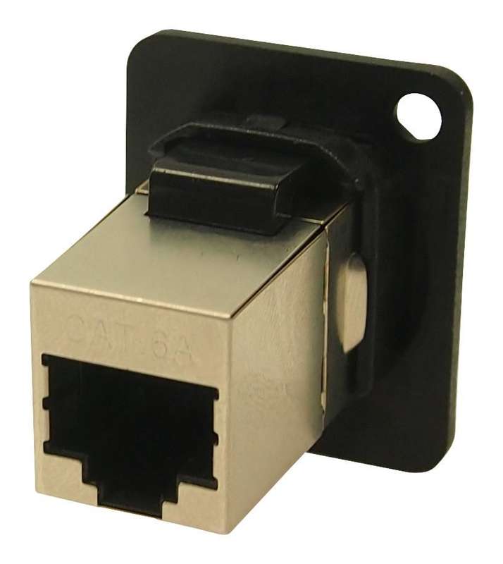 Cliff Electronic Components (CP30225SMB) In-Line Adapter, Cat6a, RJ45, RJ45