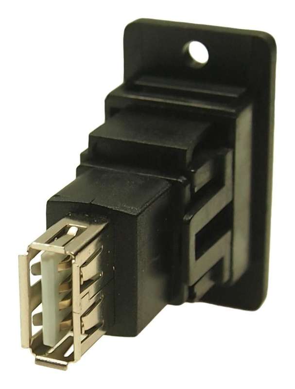 Cliff Electronic (CP30607NX1) USB Adapter, USB 2.0, Slim FeedThrough