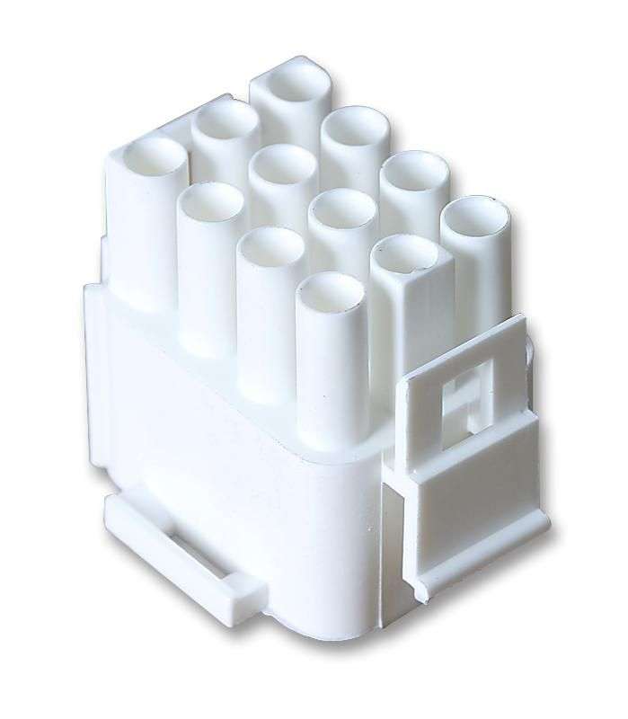 TE Connectivity (350735-4) Connector Housing, Plug, 12 Ways, 6.35 mm
