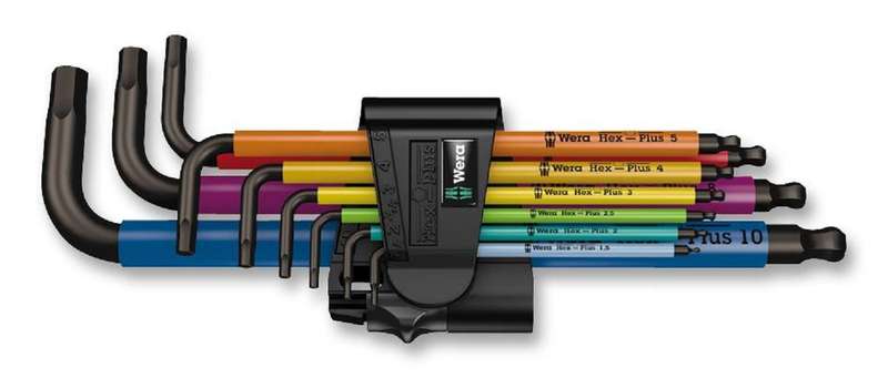 Wera (950 SPKL/9 SM N MULTICOLOUR SB) Hex L-Key Set (9 Piece)