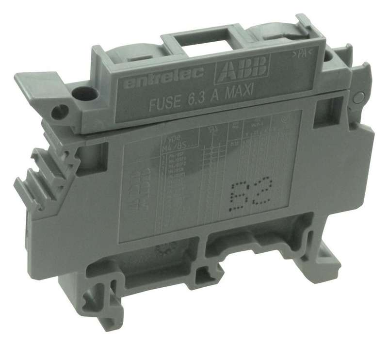 Entrelec (011565725) Fused Terminal Block, 2 Ways, 22AWG to 12AWG