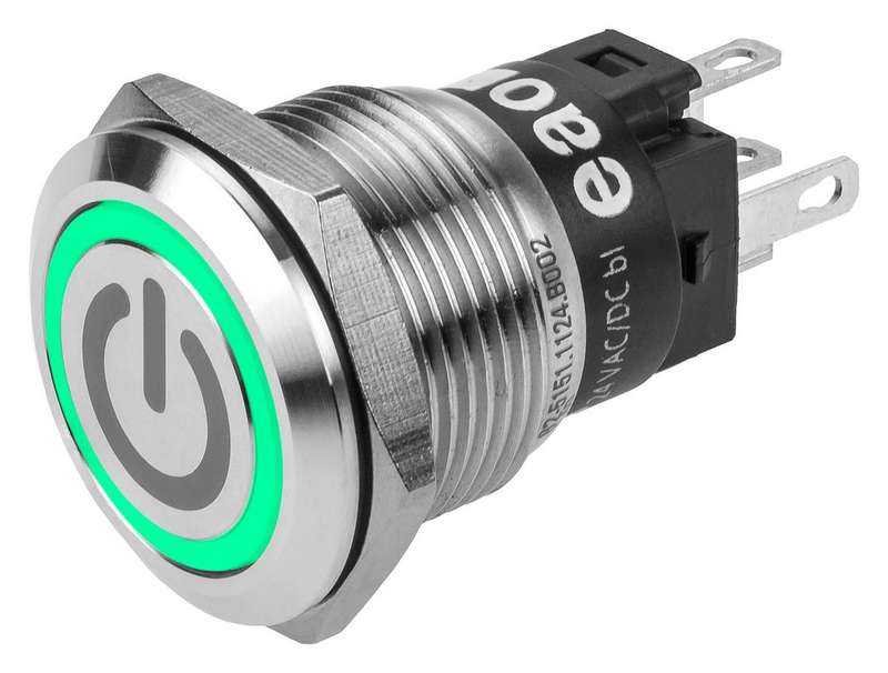 EAO (82-5151.2134.B002) Vandal Resistant Switch, Engraved, Standby, 19 m