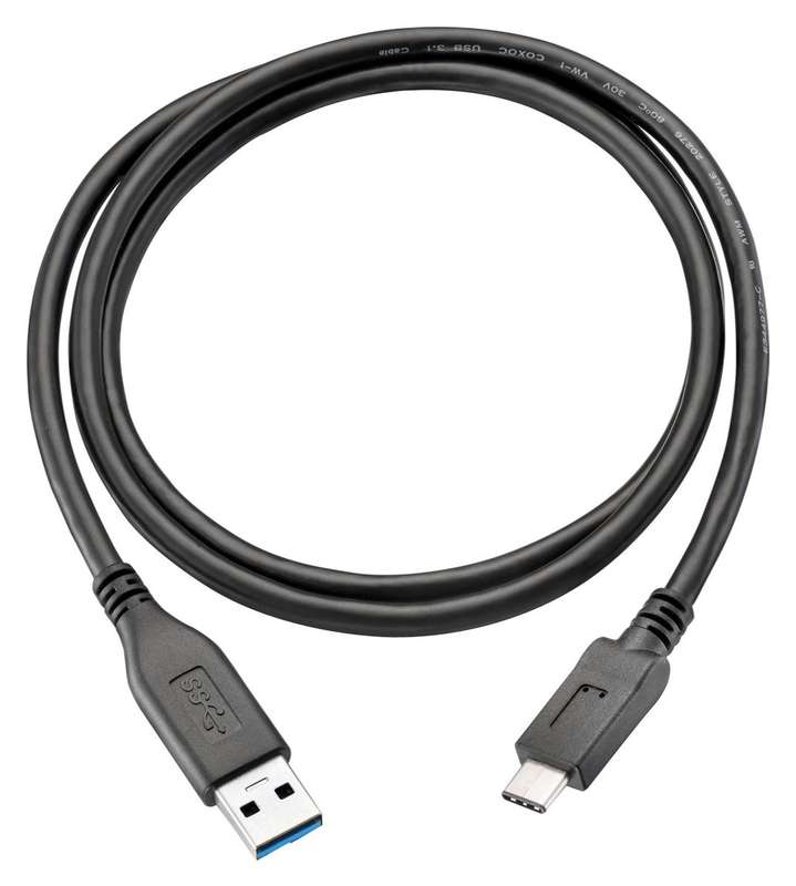 Wurth Elektronik (632910731131) USB Cable, Type A Plug to Type C Plug, 1 m