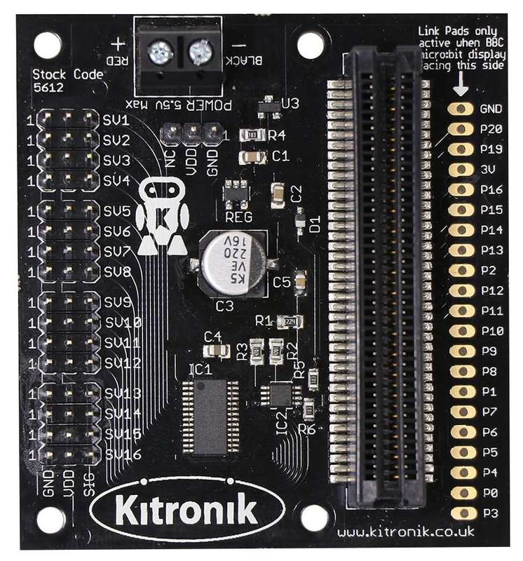 Kitronik (5612) Development Board, Servo Motor Driver Board