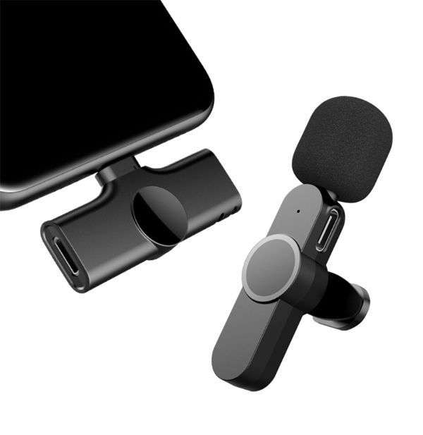 Mobile Phone Wireless Lapel Microphone Lavalier Mic - Type C