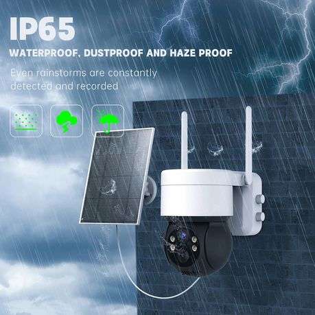 Solar Wireless 5MP Colour Night Vision Security Outdoor Camera