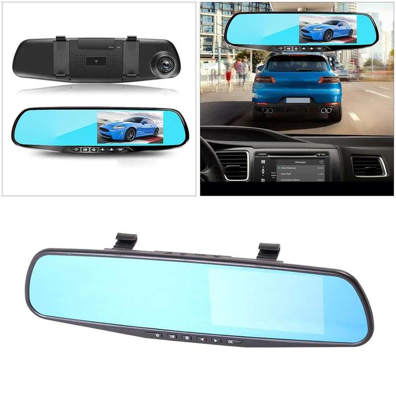 4.5 Full HD 1080p Vehicle Blackbox DVR G Sensor Rearview Mirror