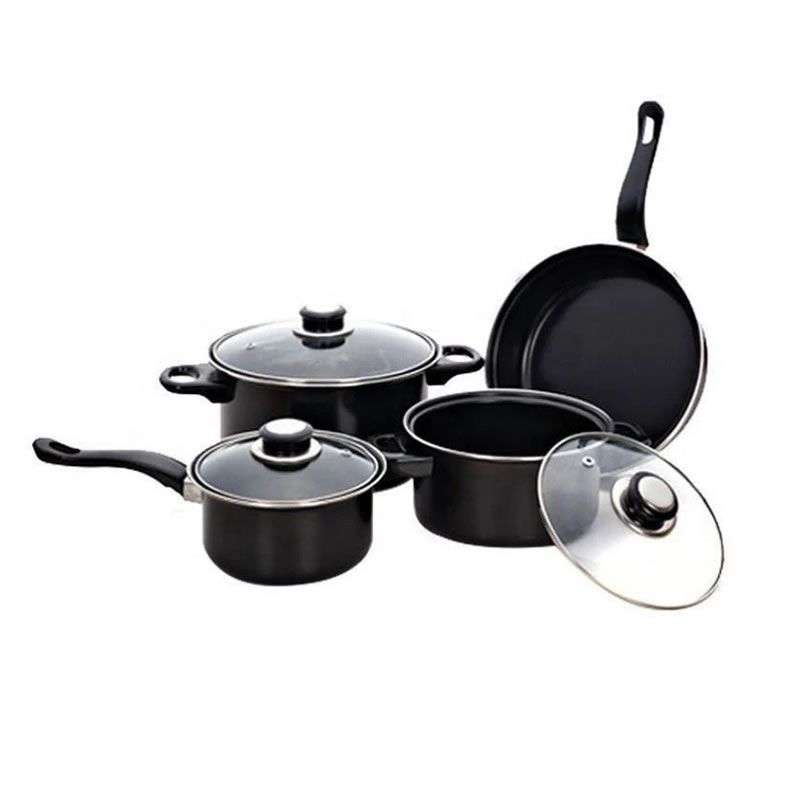 7 Piece Carbon Stainless Steel Cookware Set