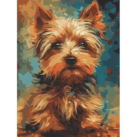 Paint by numbers - Yorkie - 50x40cm