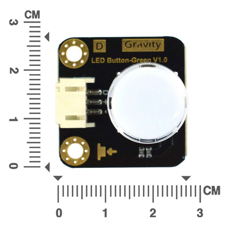 DFRobot (DFR0785-G) LED Button, Gravity, Green, Arduino Board