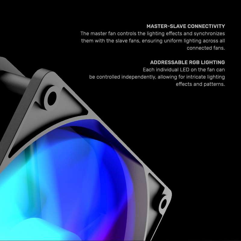 Armaggeddon ARGB KIT 5000 Cooling 12cm Fan Kit  - Black