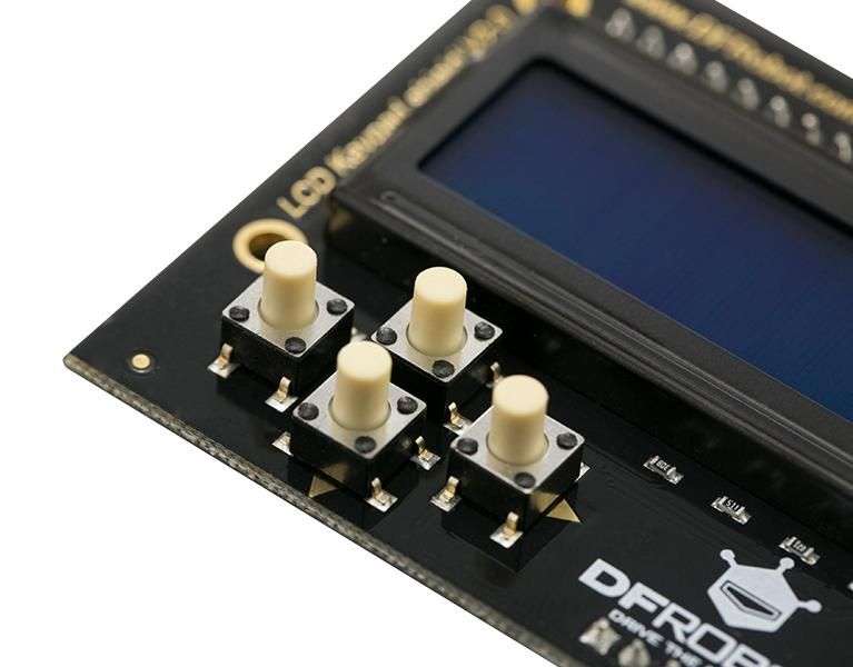 DFRobot (DFR0374) LCD Keypad Shield, V2.0, Arduino Board