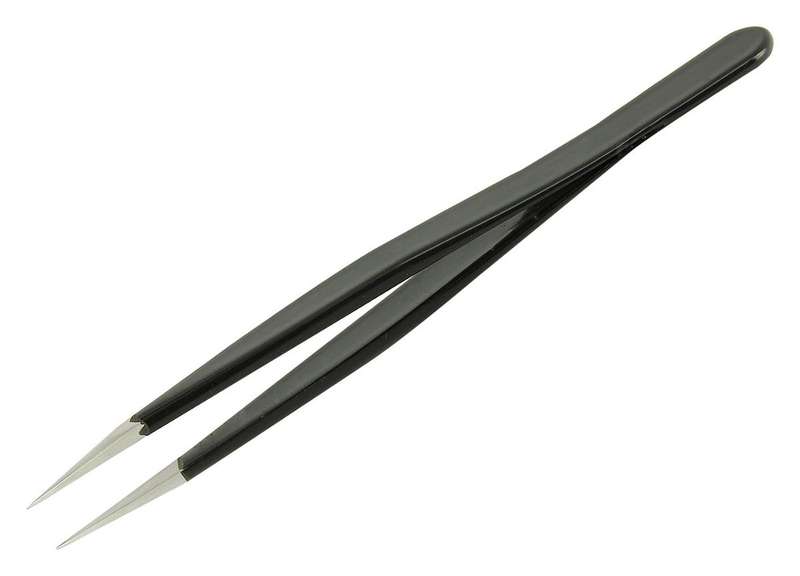 Multicomp Pro (DT000005) Tweezer, ESD, Straight, Flat, Stainless Steel