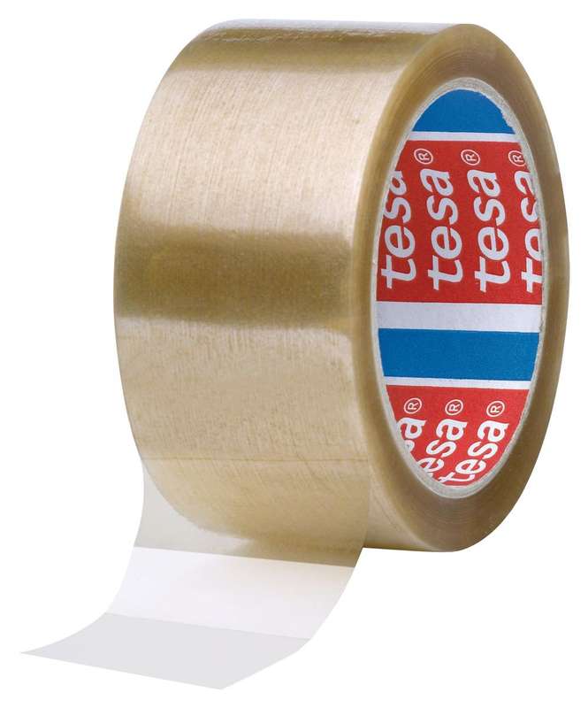 Tesa (04089-00252-06) Packaging Tape, PP (Polypropylene), 50 mm x 66 m