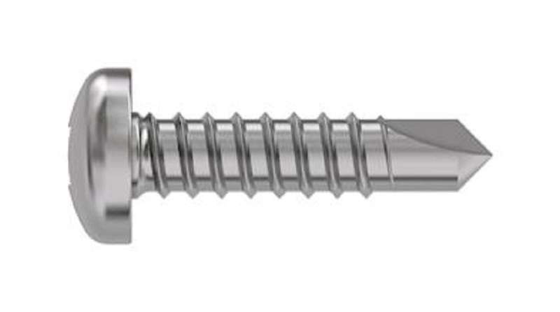 TR Fastenings (4.8 X 25 PUSTDX Z100 UNSERRATED DIN7504) Pan Head Screws