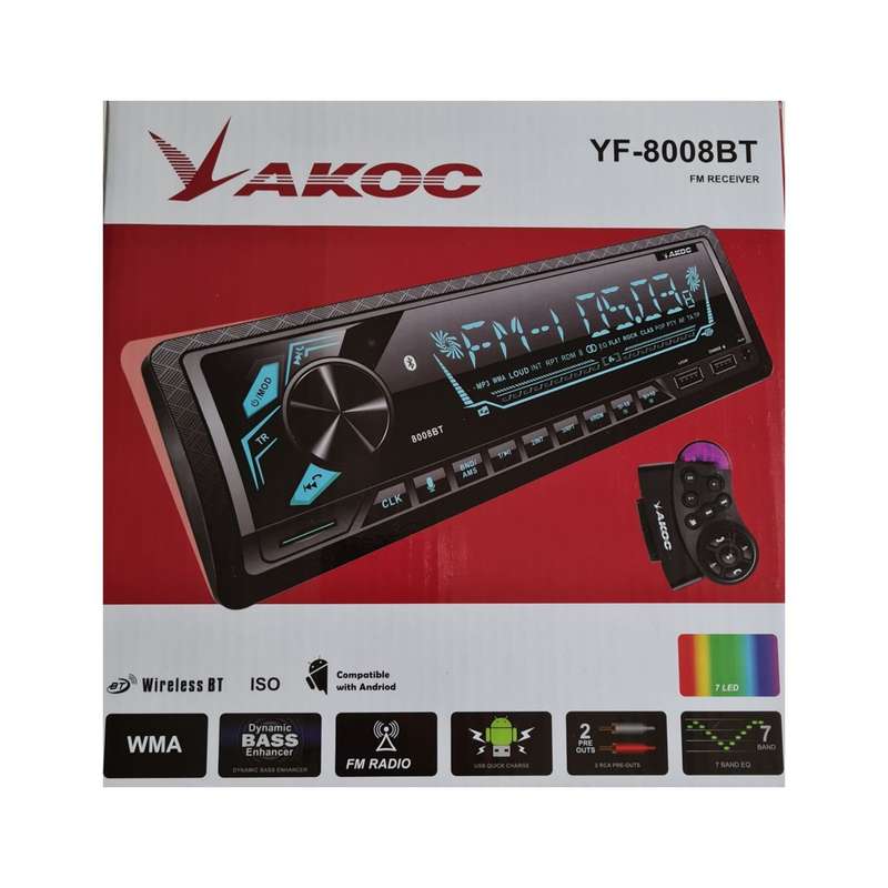 Akoc MP3 Audio Player, FM Receiver and Wireless Bluetooth - YF-2018BT