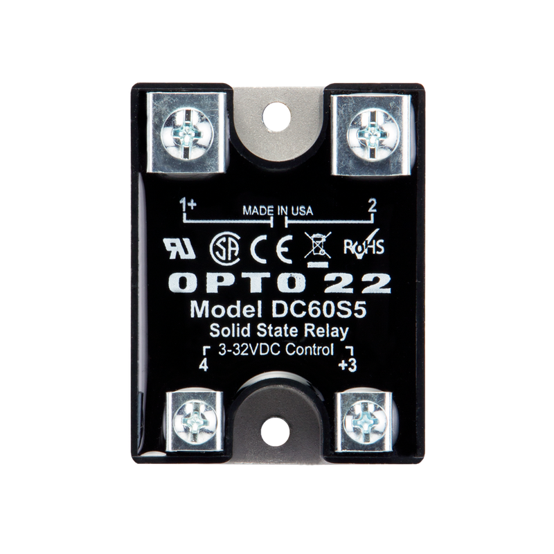 Opto 22 (DC60S5) Solid State Relay, 5 A, 60 VDC, Panel Mount