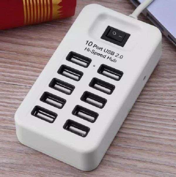 10 Port Hi-Speed USB 2.0 HUB Andowl