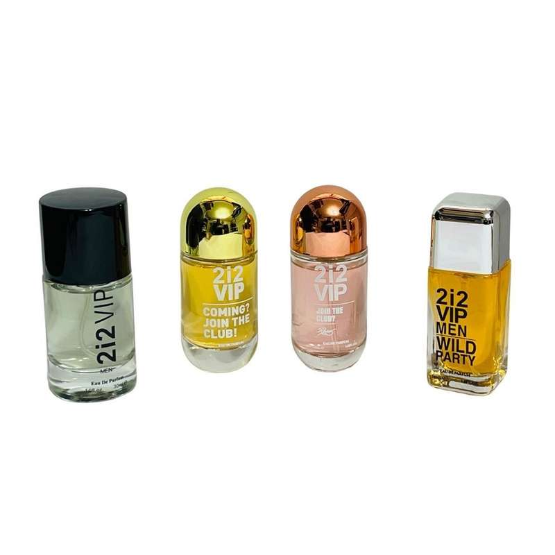 2i2 Him & Her 4 Perfume Set for Couples + Keyring & Premium Gift Bag COMBO