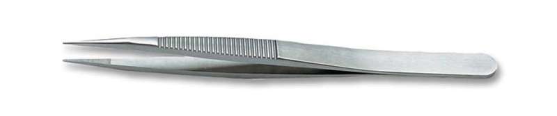 Ideal-Tek (00D SA) Tweezer, Precision, Serrated, 120 mm, Stainless Steel