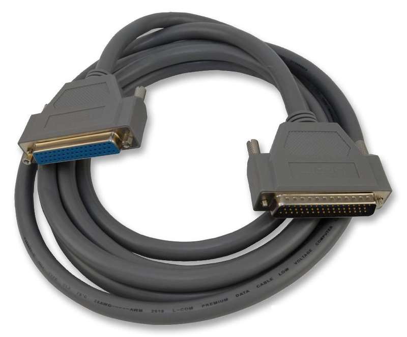 L-Com (CSMN50MF-5) Computer Cable, D Subminiature Plug, 50 Way, 1.52m Grey